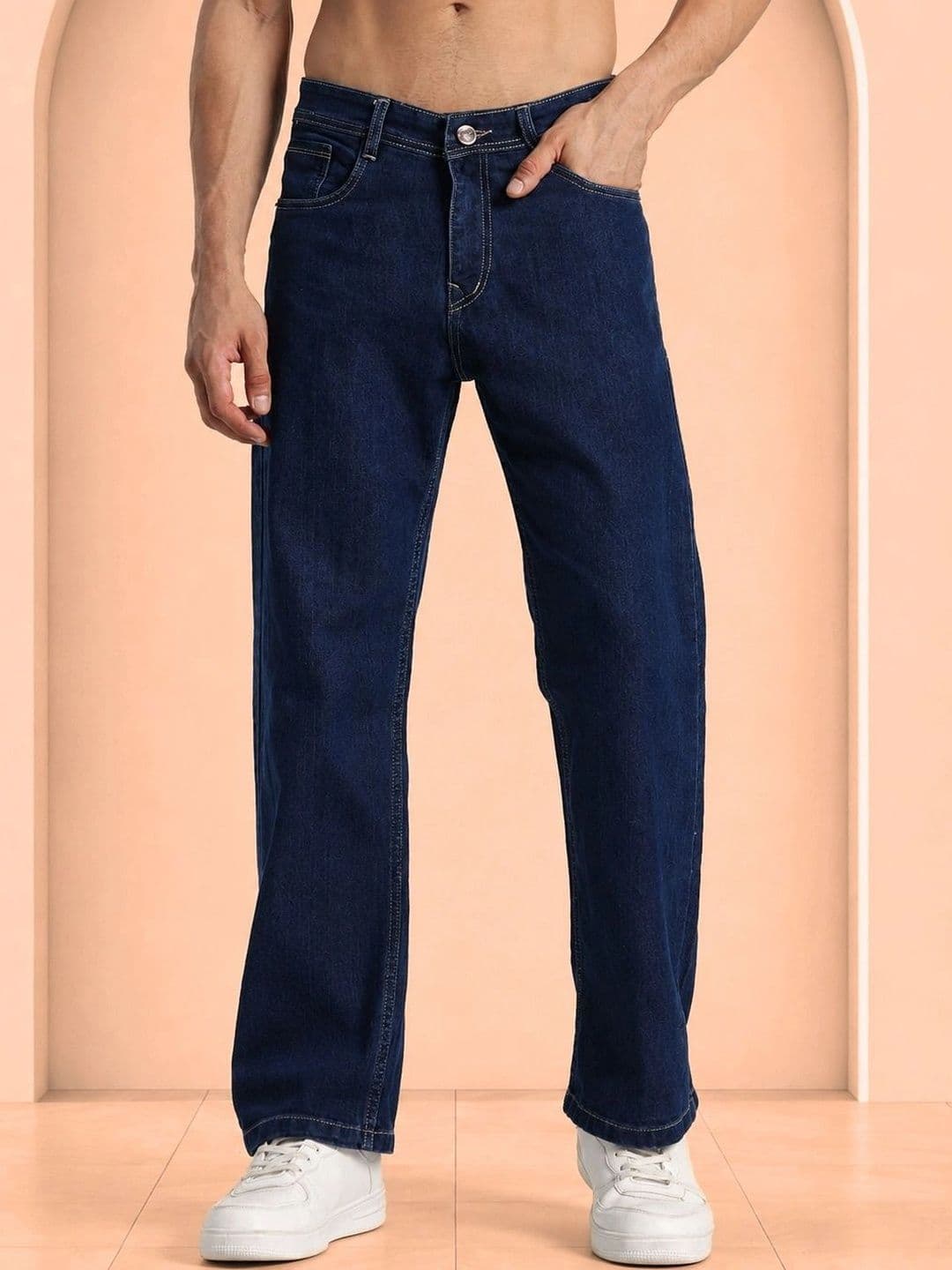 SYNZO Men Comfort Relaxed Fit Mid-Rise Jeans - view 1