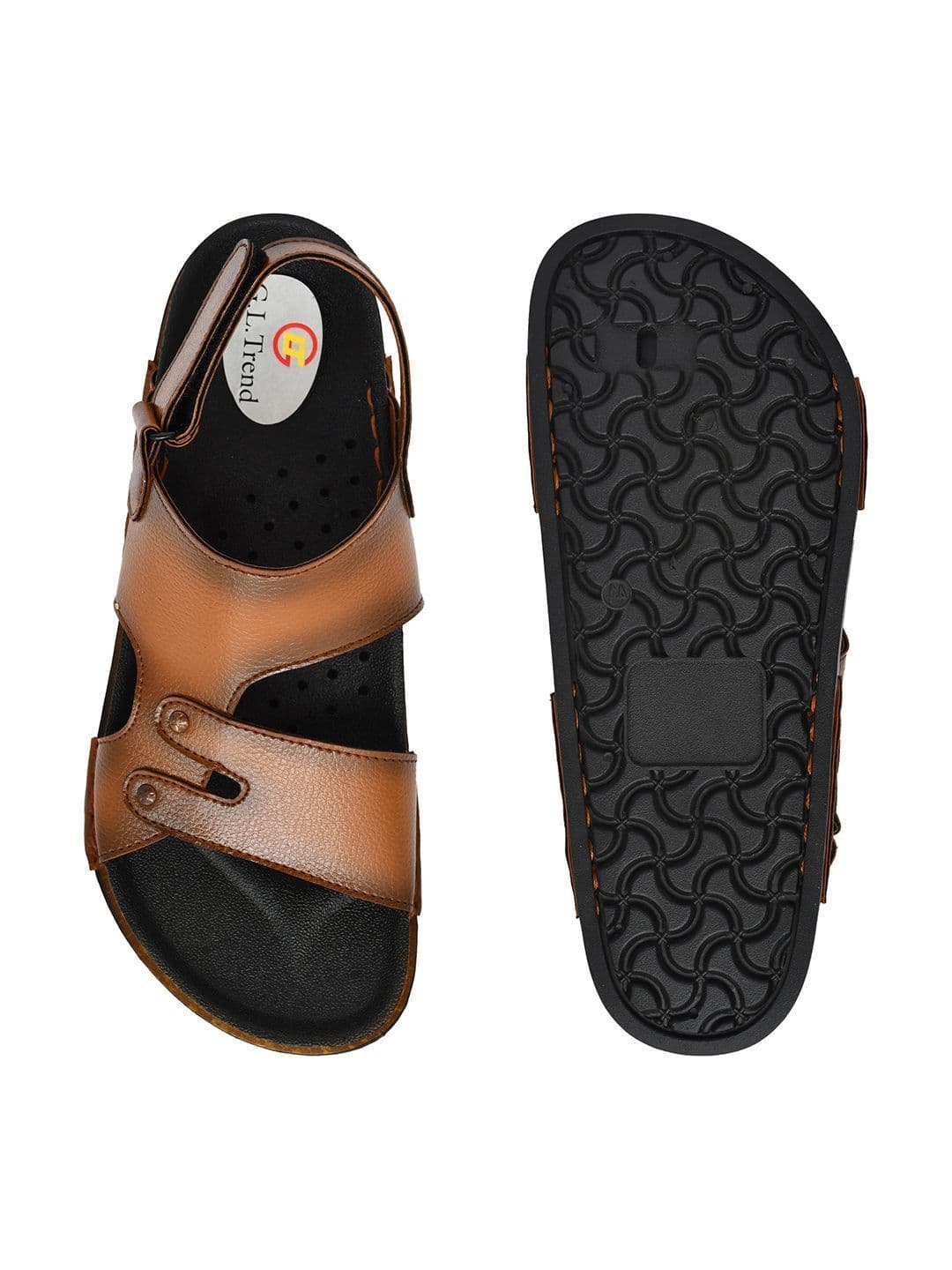 G L Trend Men Casual Waterproof Leather Velcro Sandals thumbnail 5