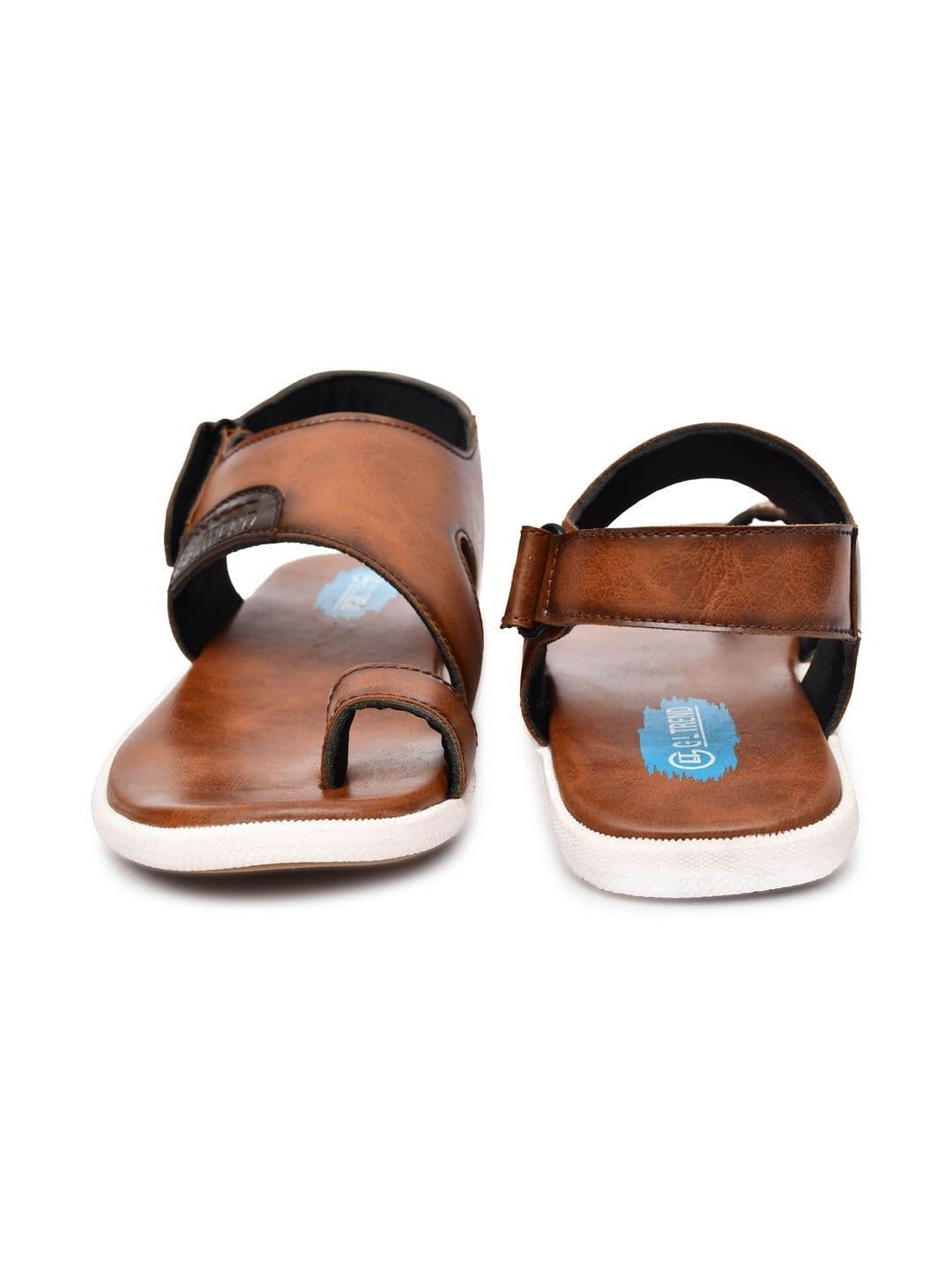 G L Trend Men's Tan Casual Comfort Open Toe Slip-On Sandals thumbnail 5
