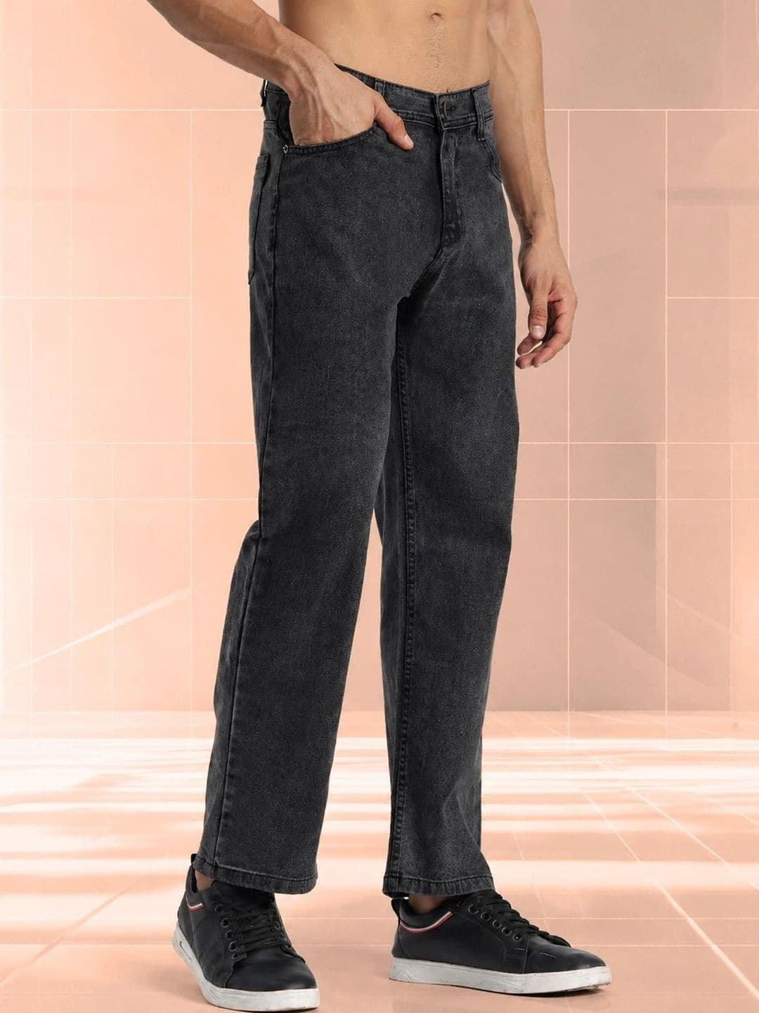 SYNZO Men Comfort Relaxed Fit Mid-Rise Jeans thumbnail 4