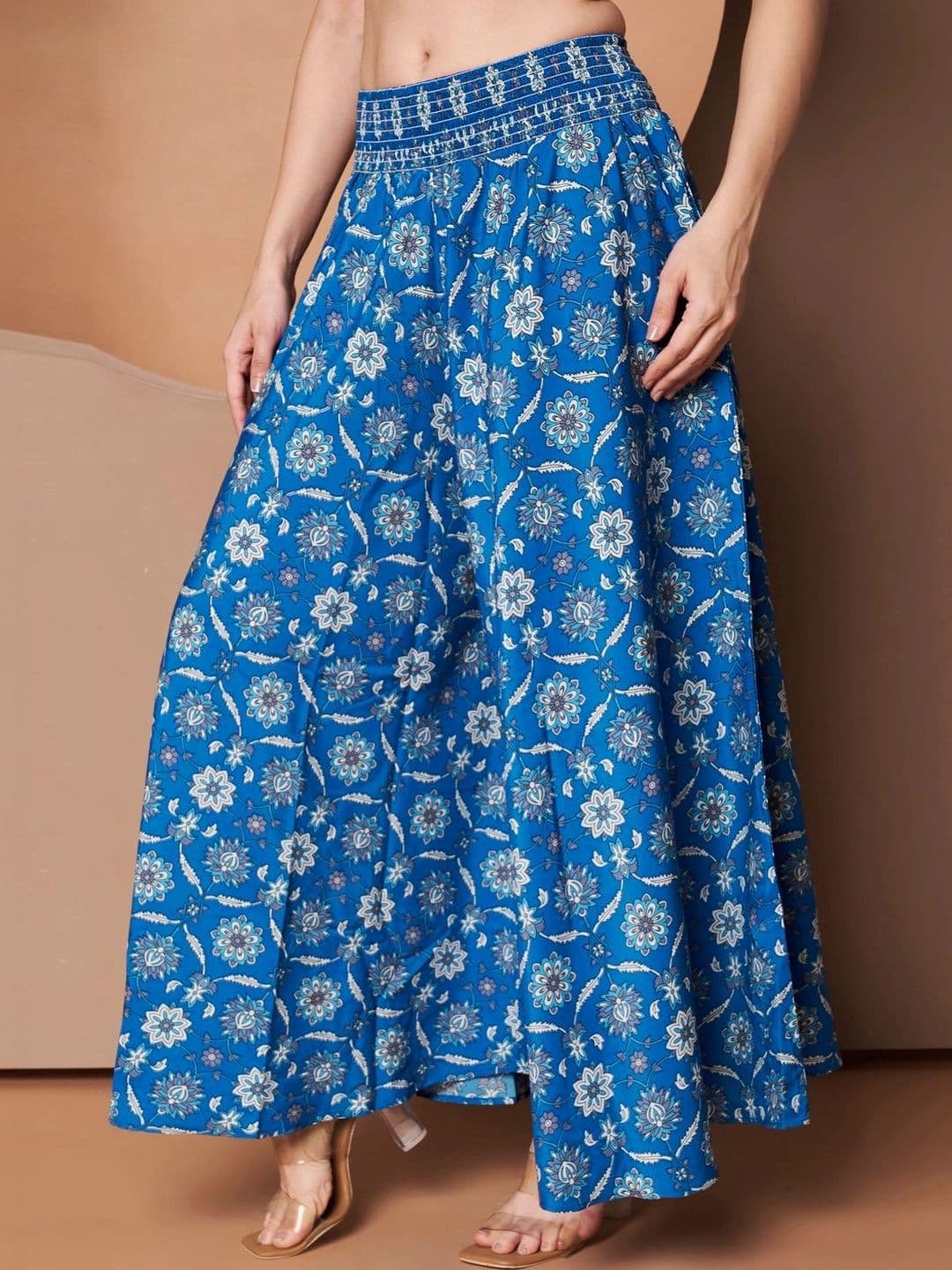CORSICA Women Floral Printed Ethnic Palazzos thumbnail 3