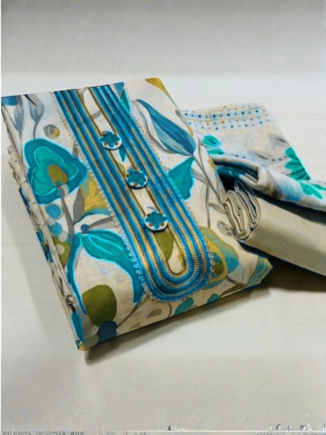 CLEMIRA Printed Pure Cotton Unstitched Dress Material thumbnail 3