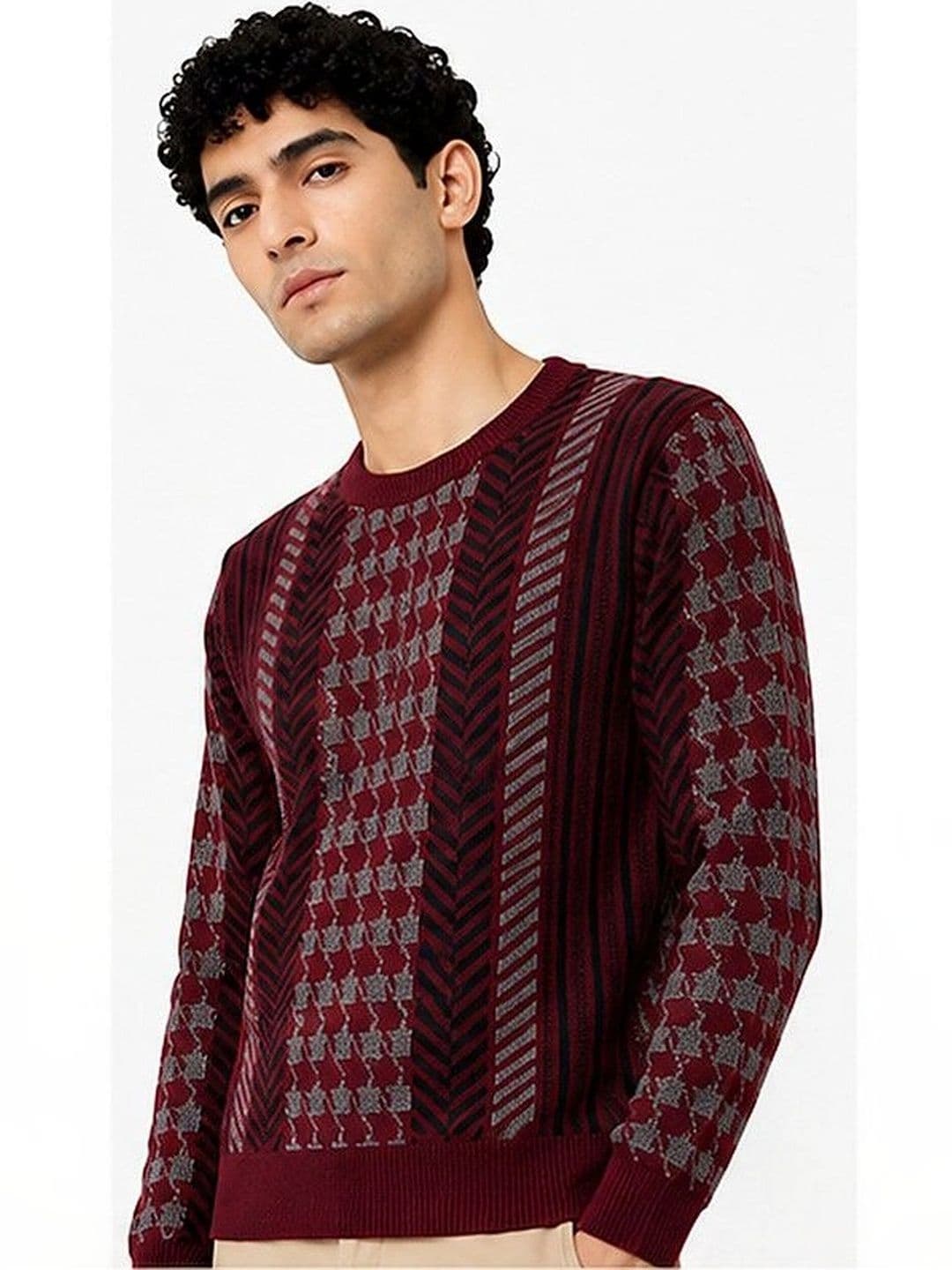 GRAND-LINE Men Printed Pullover thumbnail 4