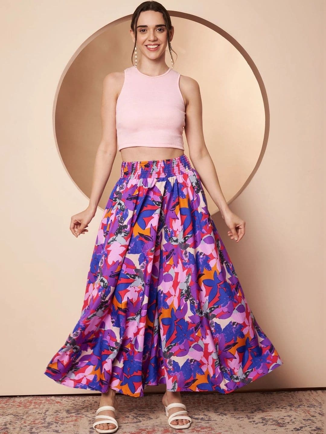 CORSICA Women Floral Printed Palazzos thumbnail 6