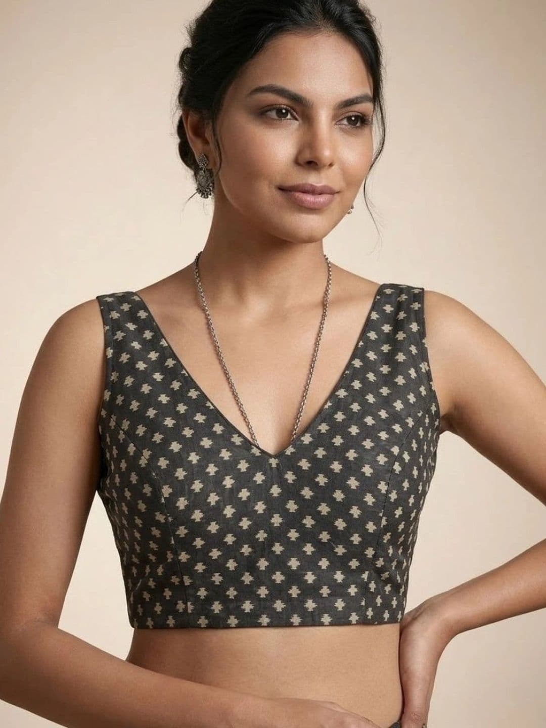 Anouk Kalamkari Silk Blend Saree thumbnail 5