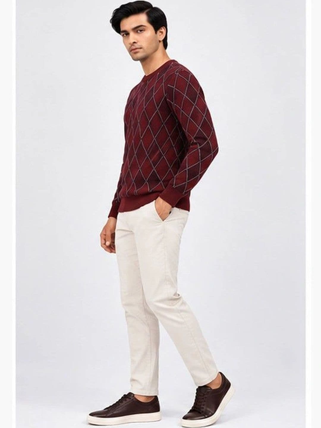 GRAND-LINE Men Argyle Pullover thumbnail 6