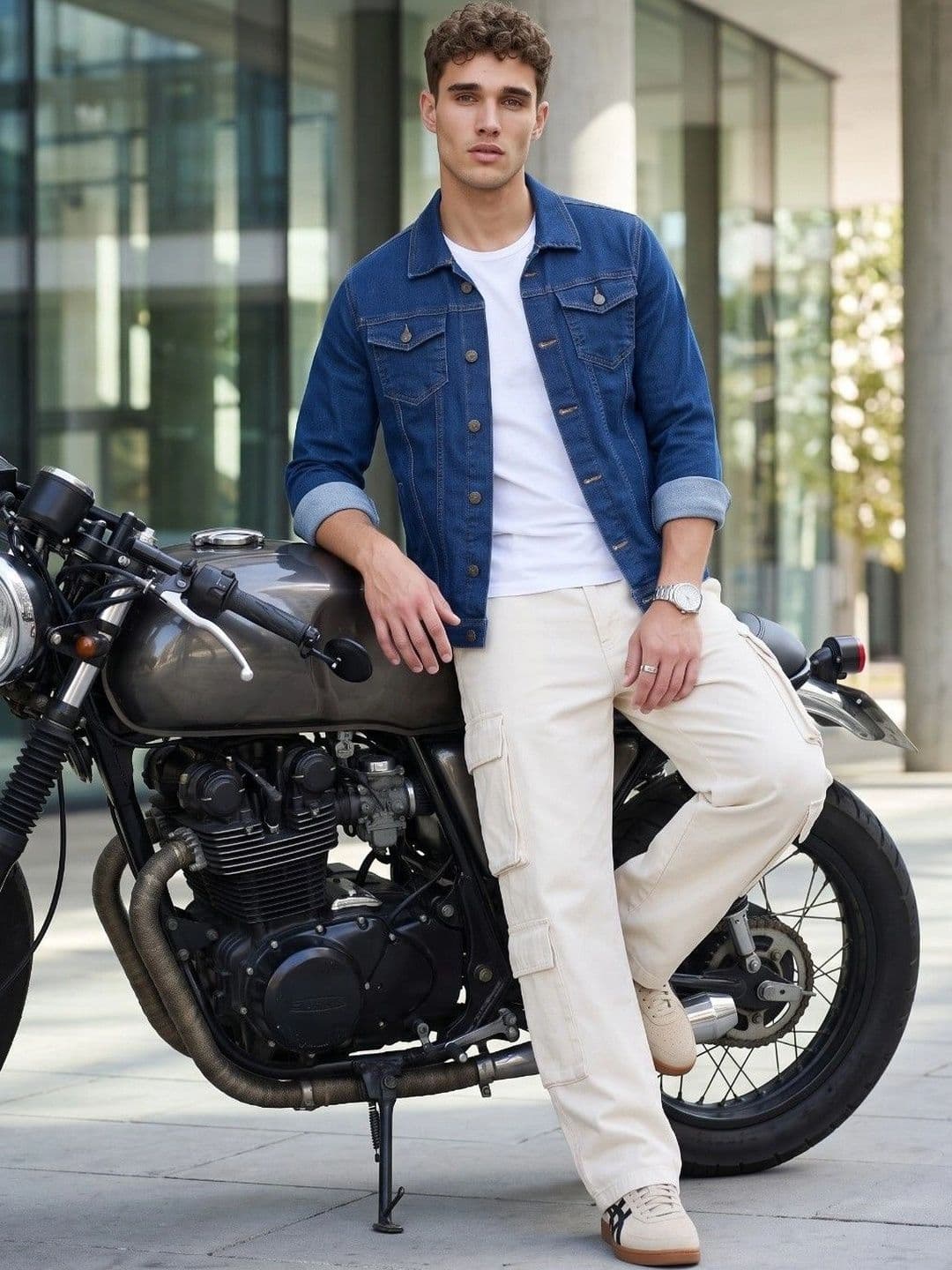 Kook N Keech Men Outdoor Denim Jacket thumbnail 3