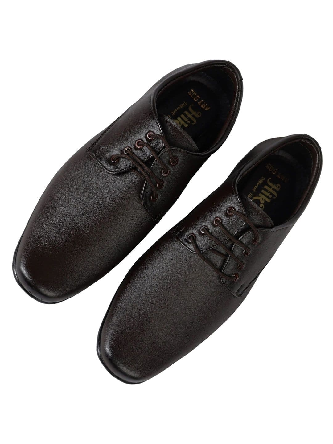 HikBi Men Leather Pointed Toe Lace-Ups Formal Derbys thumbnail 5