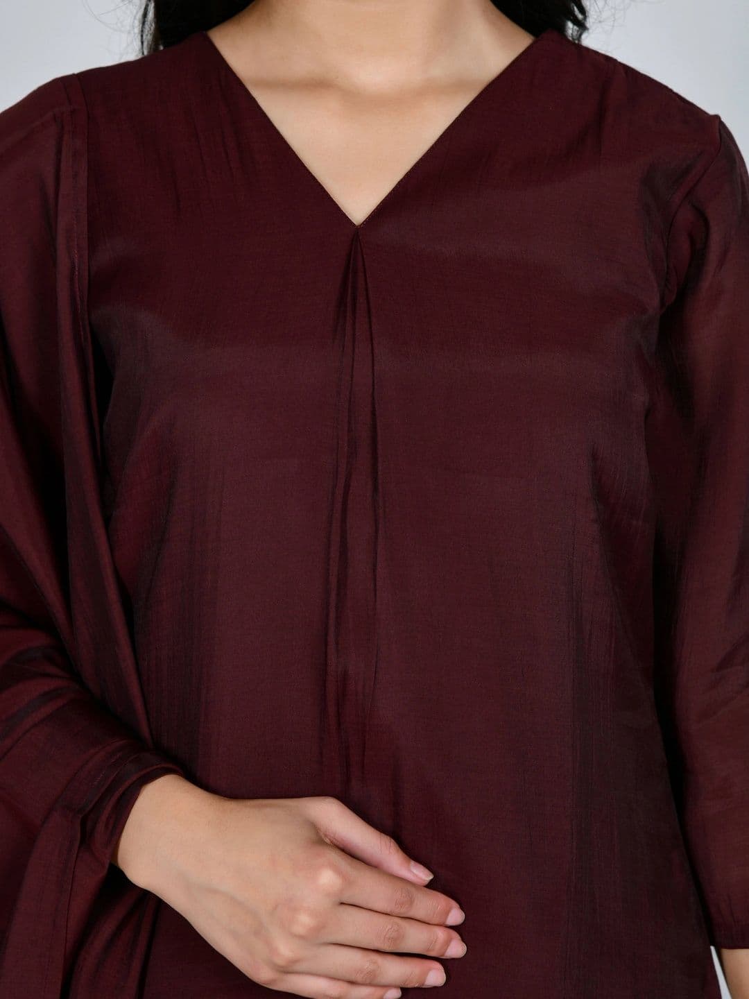 YOJINI Women Regular Kurta with Trousers & With Dupatta thumbnail 4