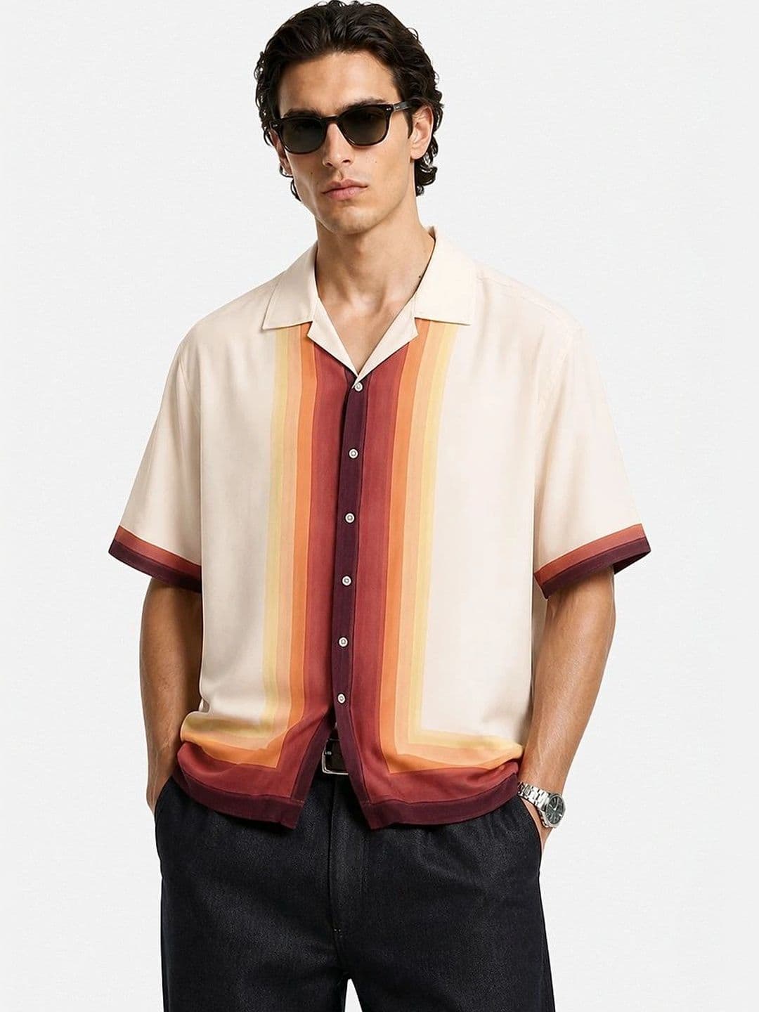 Snitch Men Multi Striped Casual Shirt - view 1