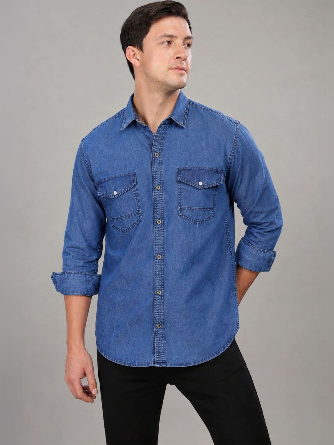 7TH LEGION Men Comfort Sheer Casual Shirt thumbnail 3