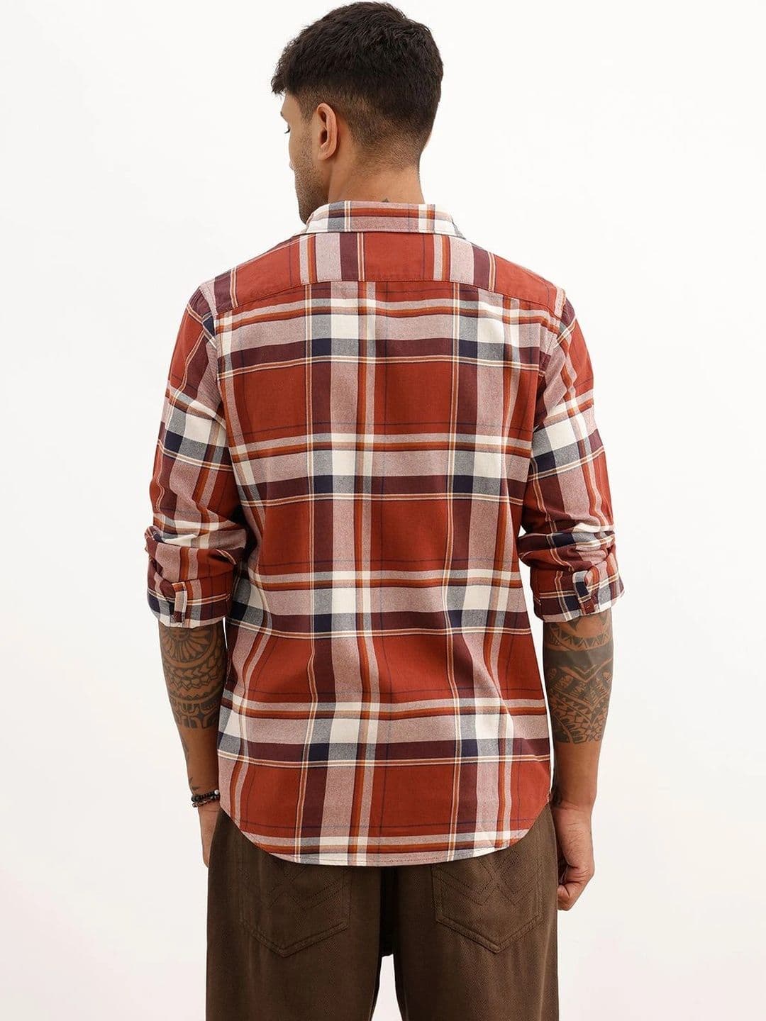 WROGN Men Slim Fit Checked Casual Shirt thumbnail 3