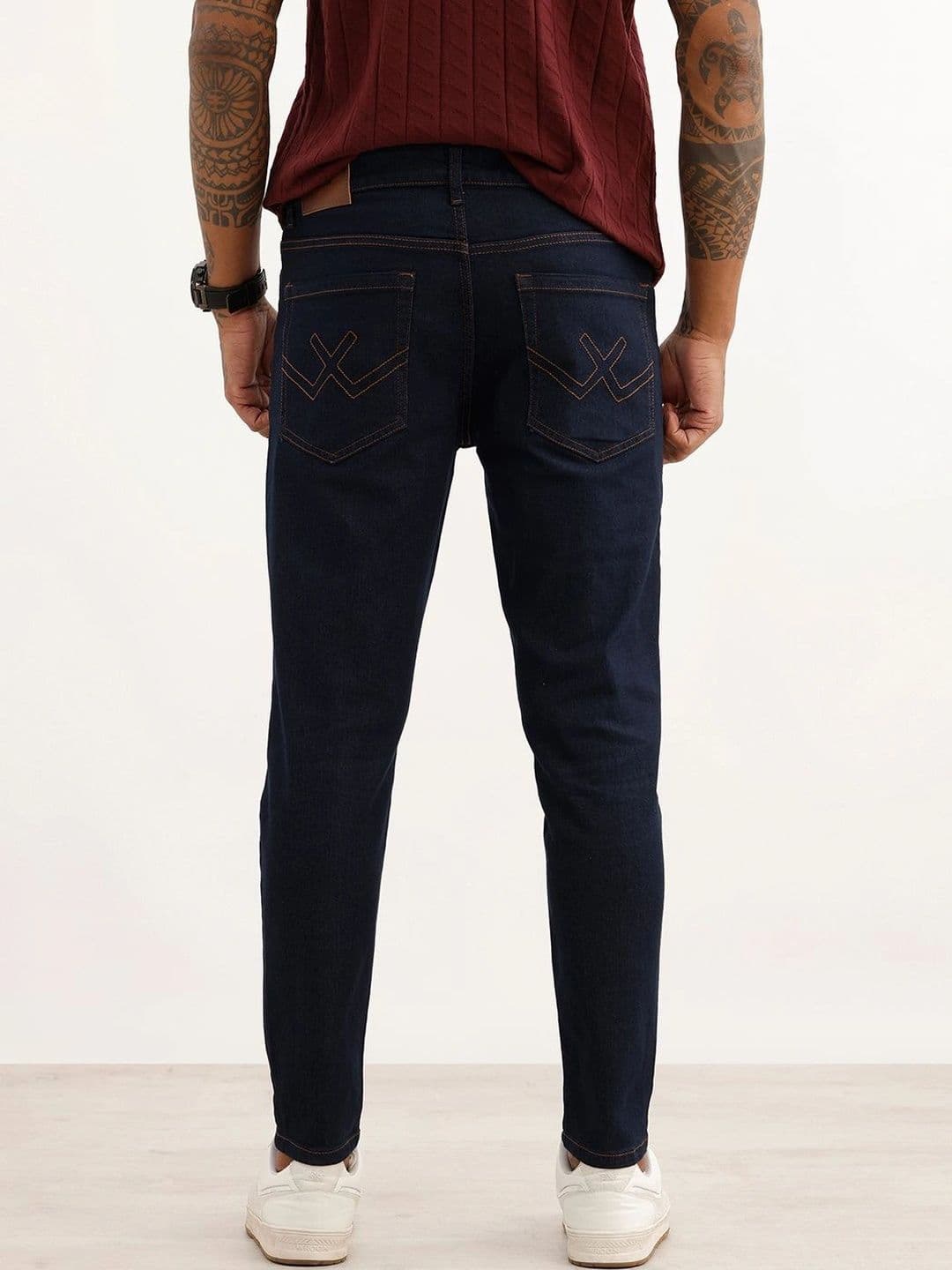 WROGN Men Skinny Fit Mid-Rise Stretchable Jeans thumbnail 4
