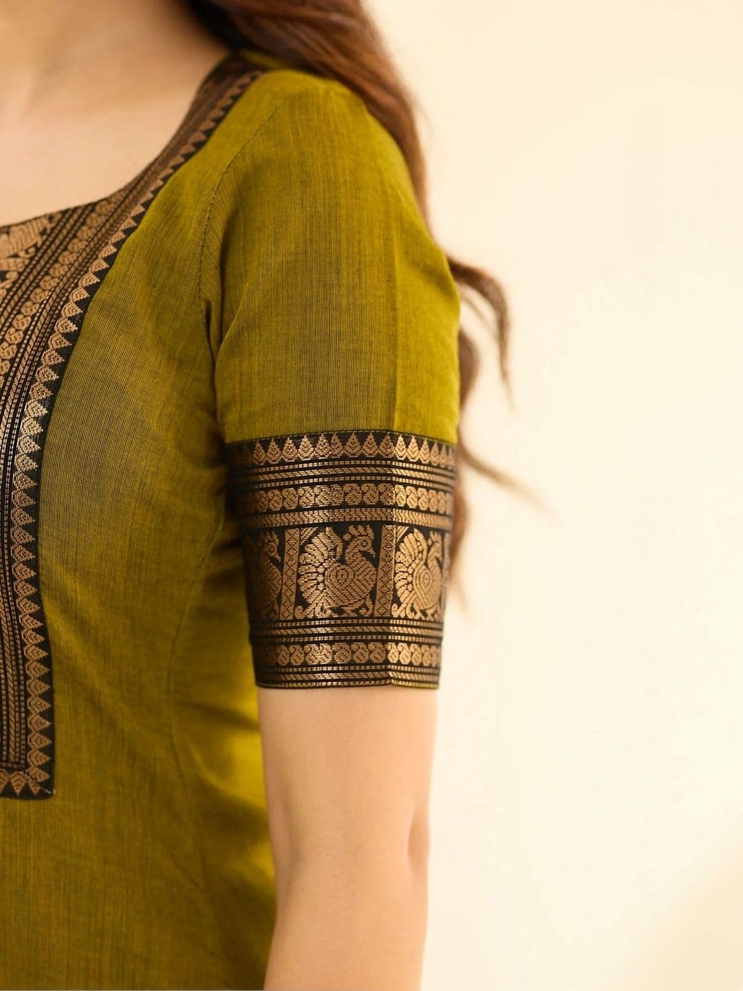 HERE&NOW Women Ethnic Motifs Regular Kurta With Dupatta thumbnail 3