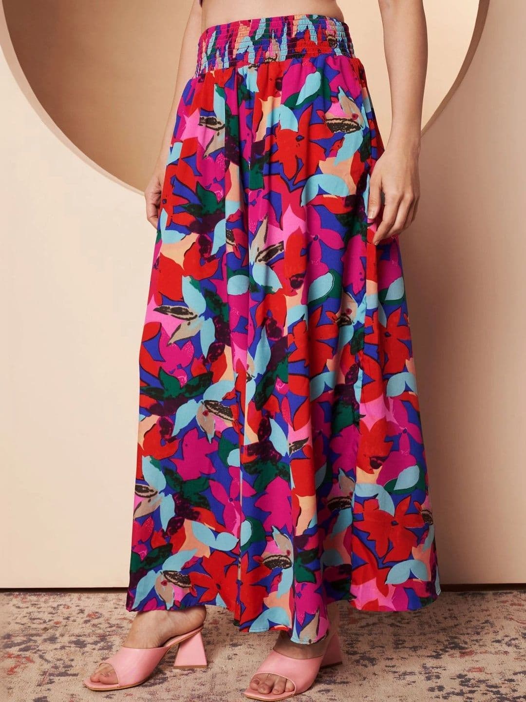 CORSICA Women Floral Printed Ethnic Palazzos thumbnail 3