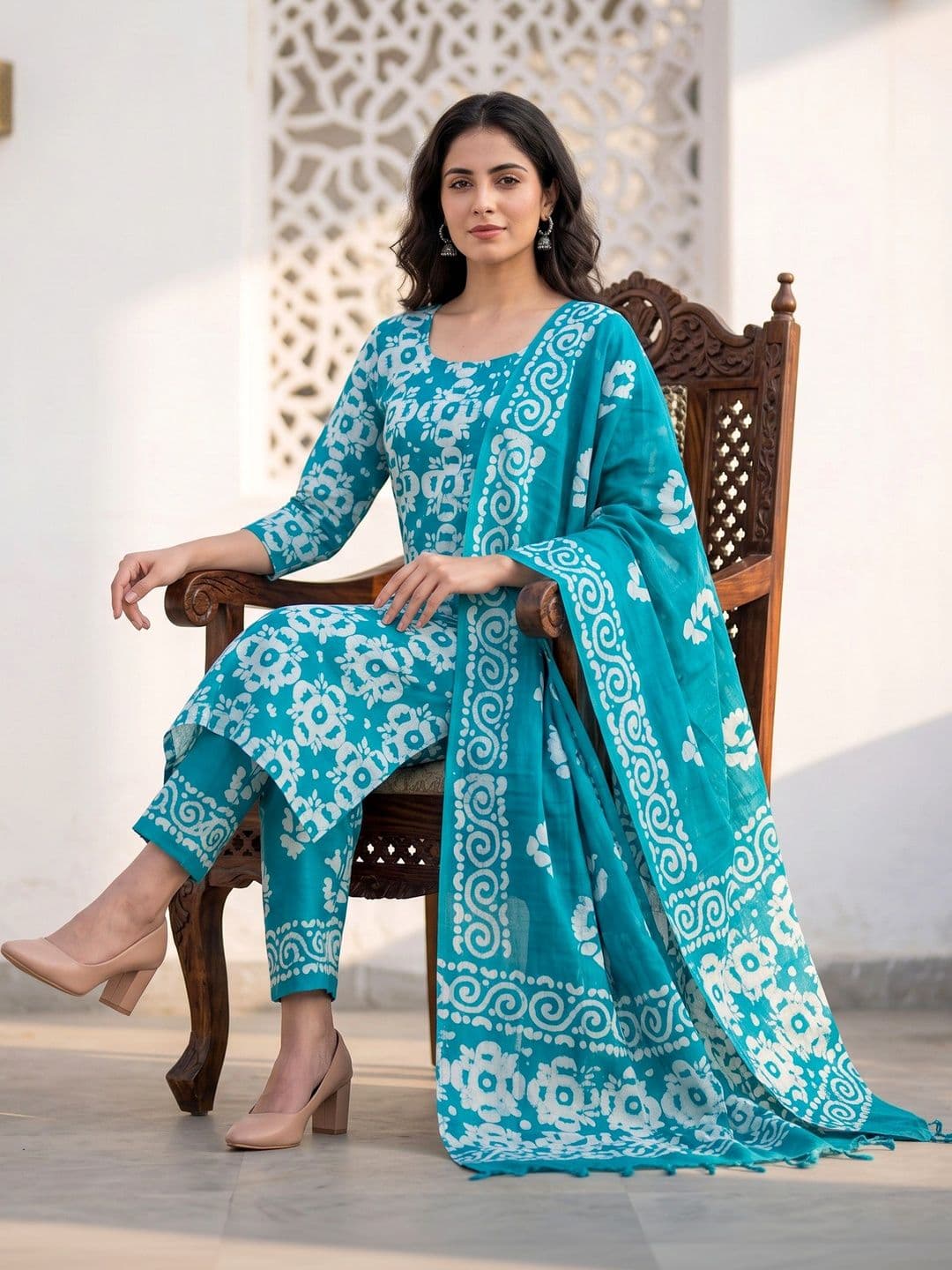 Mollika Printed Unstitched Dress Material thumbnail 5