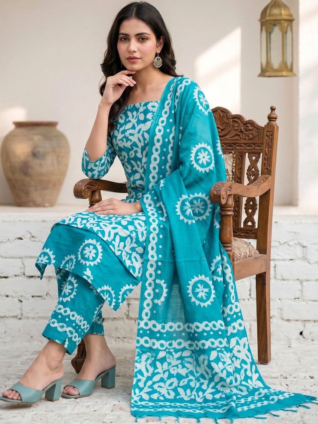 Mollika Printed Unstitched Dress Material thumbnail 3