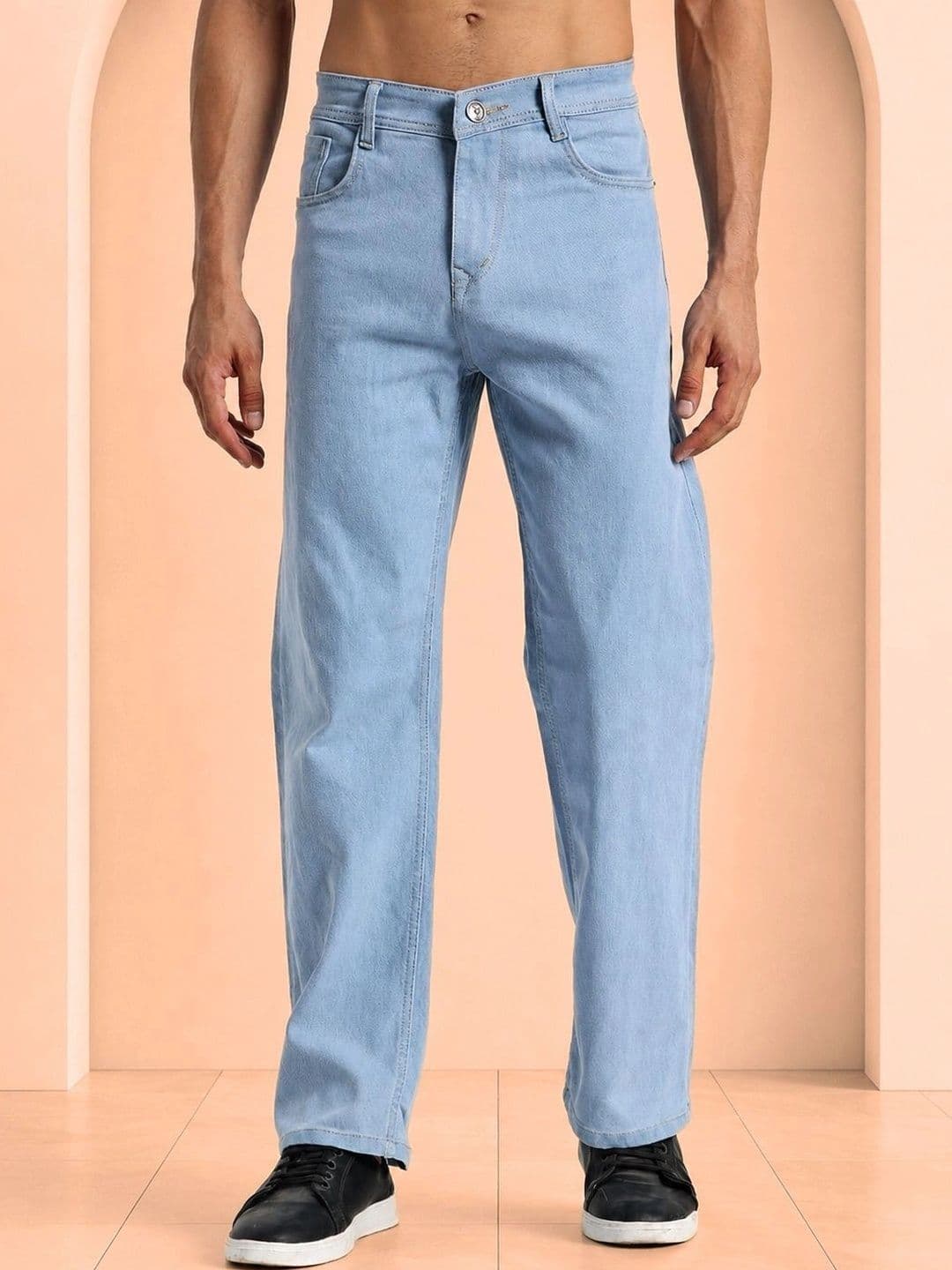 SYNZO Men Comfort Relaxed Fit Denim Mid-Rise Jeans - view 1
