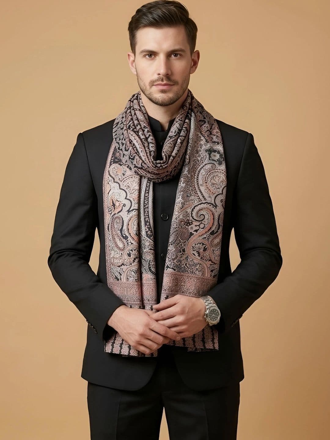 MUFFLY Men Printed Stole - view 1