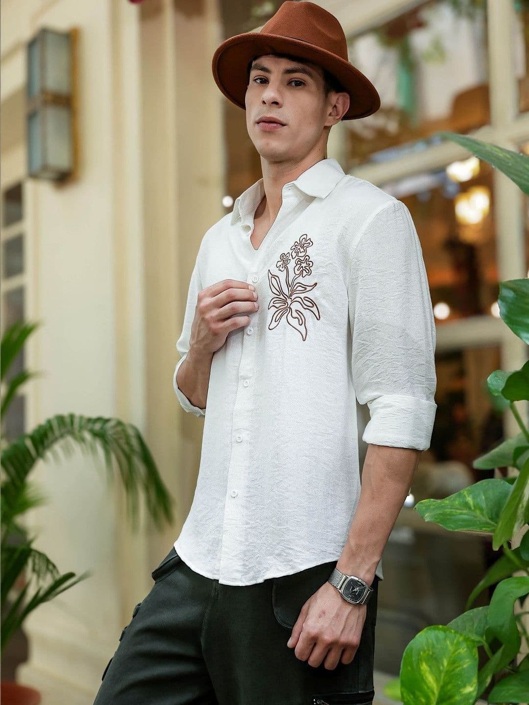 Eszett Men Floral Printed Casual Shirt thumbnail 7