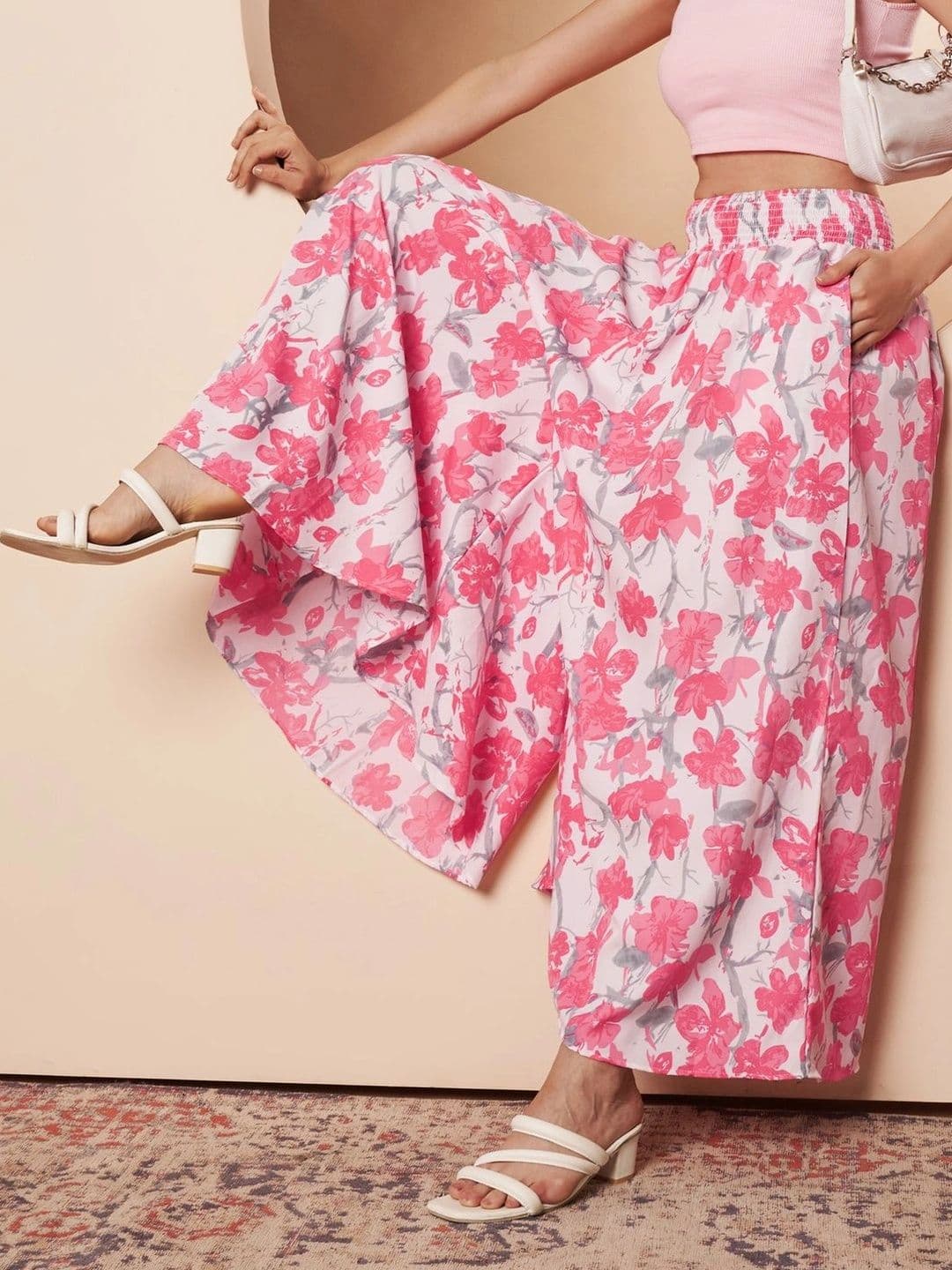 CORSICA Women Floral Printed Palazzos thumbnail 5