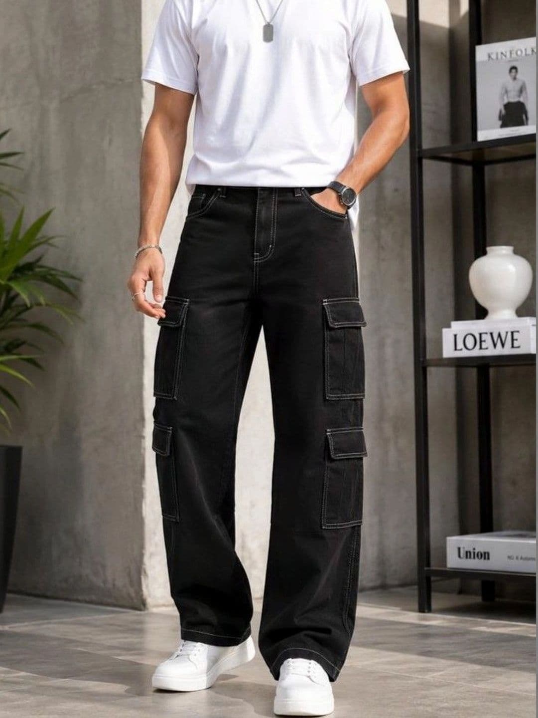 MAKPAK Men Jean Relaxed Fit Mid-Rise Jeans thumbnail 4
