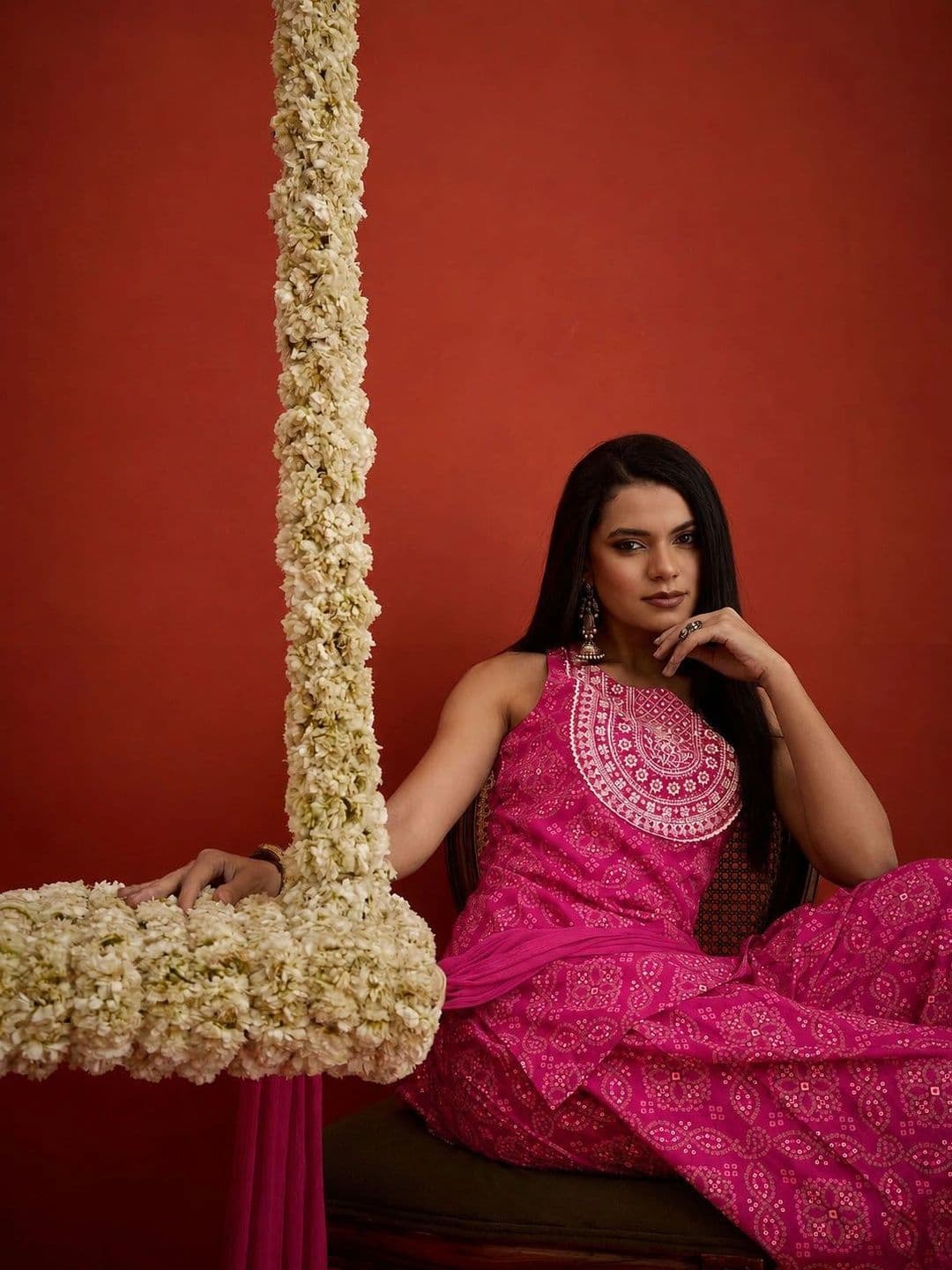 Stylum Women Ethnic Motifs Printed Regular Thread Work Kurta with Patiala & With Dupatta thumbnail 3