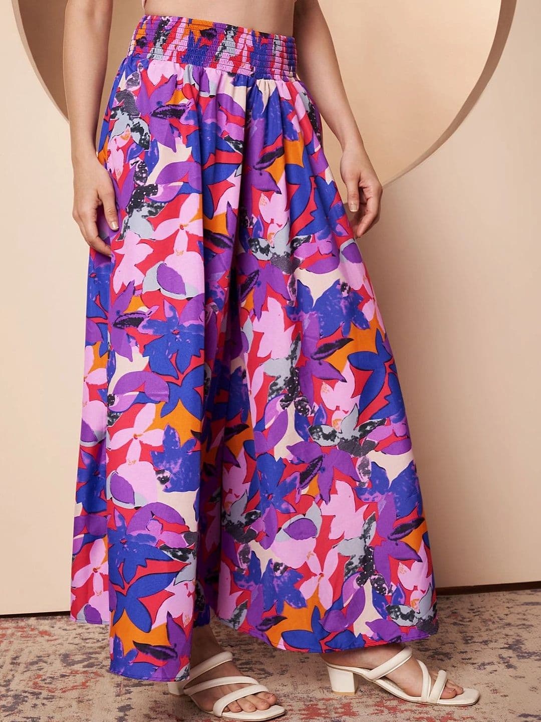 CORSICA Women Floral Printed Palazzos thumbnail 2