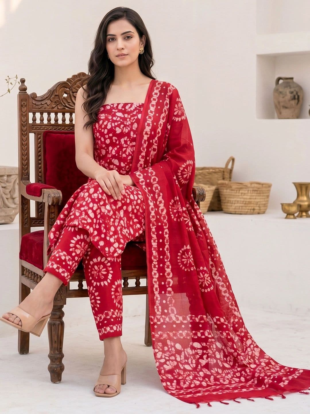 Mollika Printed Unstitched Dress Material thumbnail 3