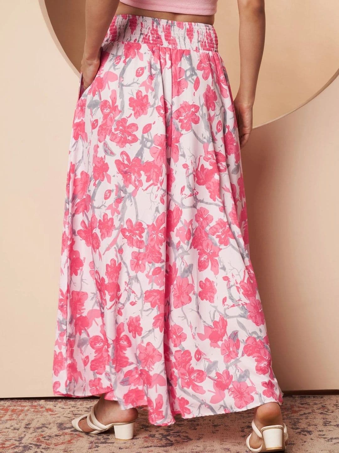 CORSICA Women Floral Printed Palazzos thumbnail 3