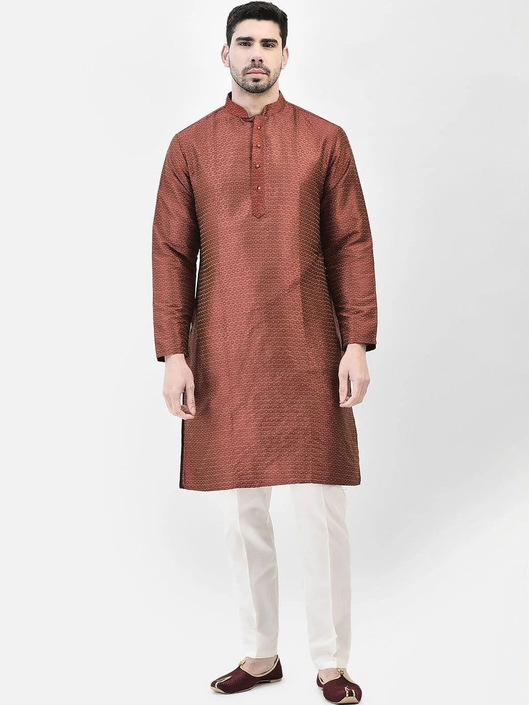 SG LEMAN Men Jacquard Kurta thumbnail 6