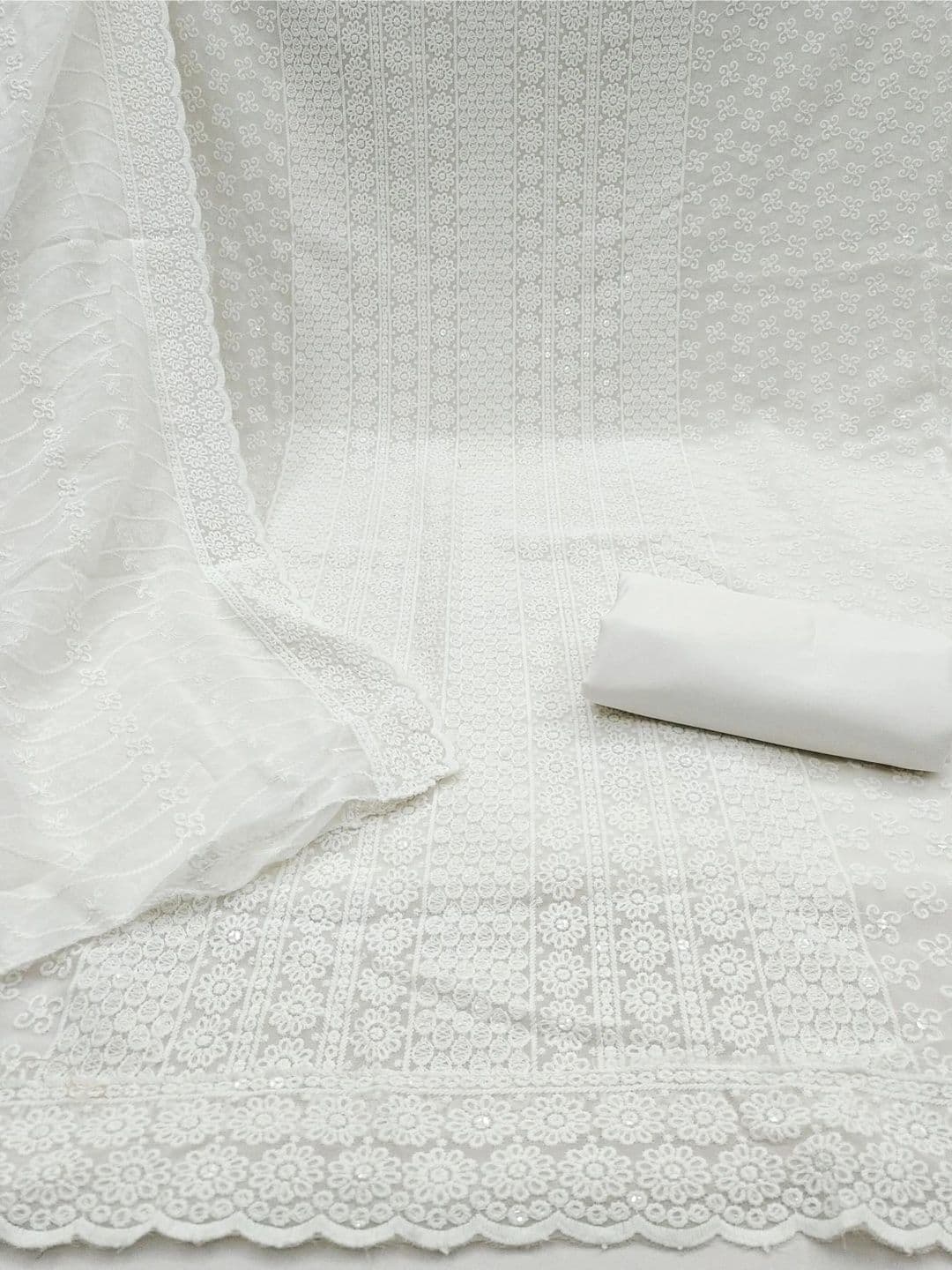 CLEMIRA Embroidered Unstitched Dress Material thumbnail 2