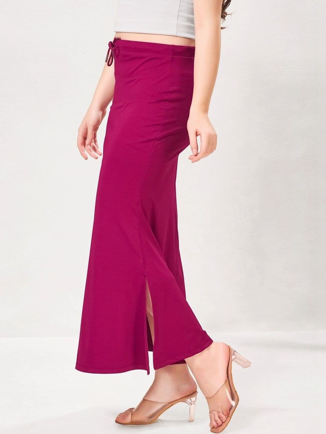 VAMAS - THE DESIGNER BLOUSES Purple Women 220GSM Stretchable Mermaid Saree Shapewear thumbnail 2