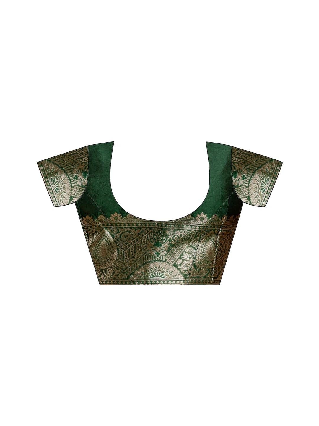 SAARA Woven Design Zari Silk Blend Saree thumbnail 2