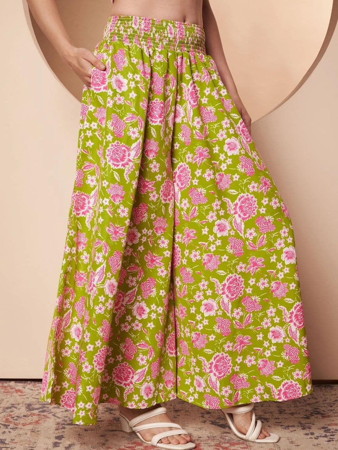 CORSICA Women Floral Printed Ethnic Palazzos - view 1