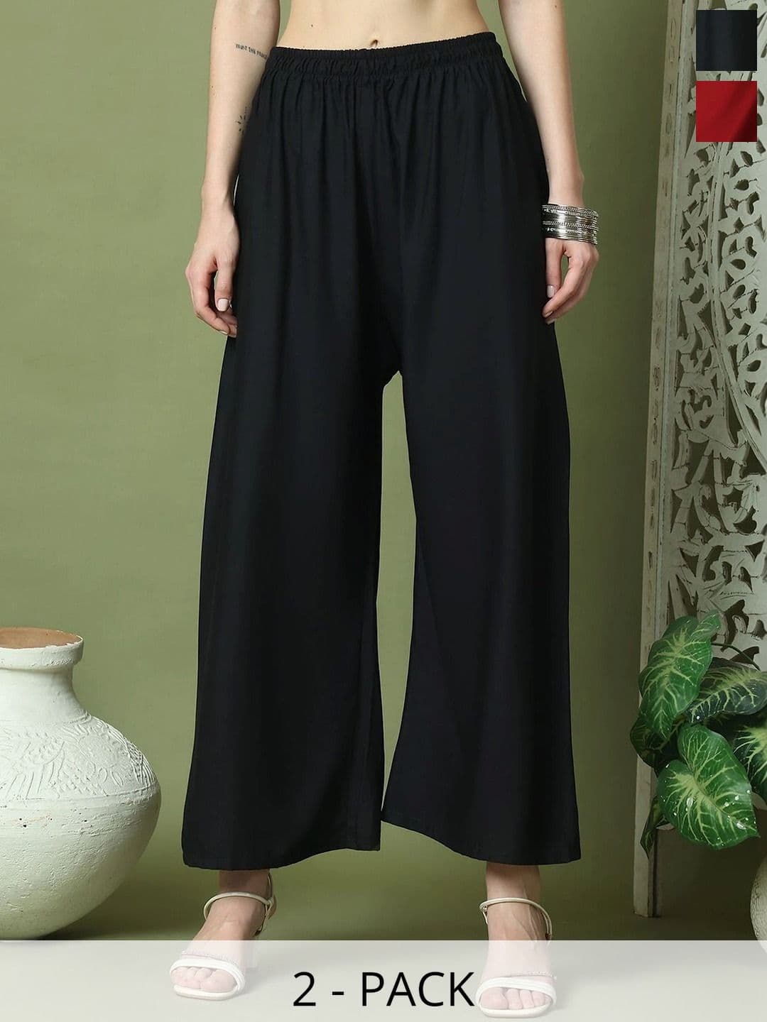 KALINI Women 2 Ethnic Palazzos - view 1