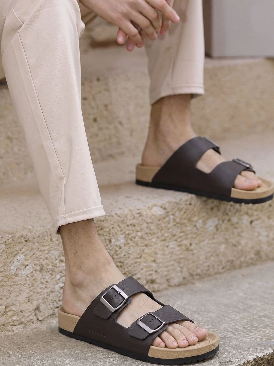 Red Tape Men PU Comfort Sandals - view 1