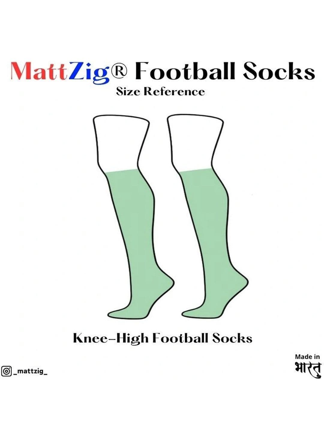 MattZig Men Cotton Blend Knee Length Socks thumbnail 2
