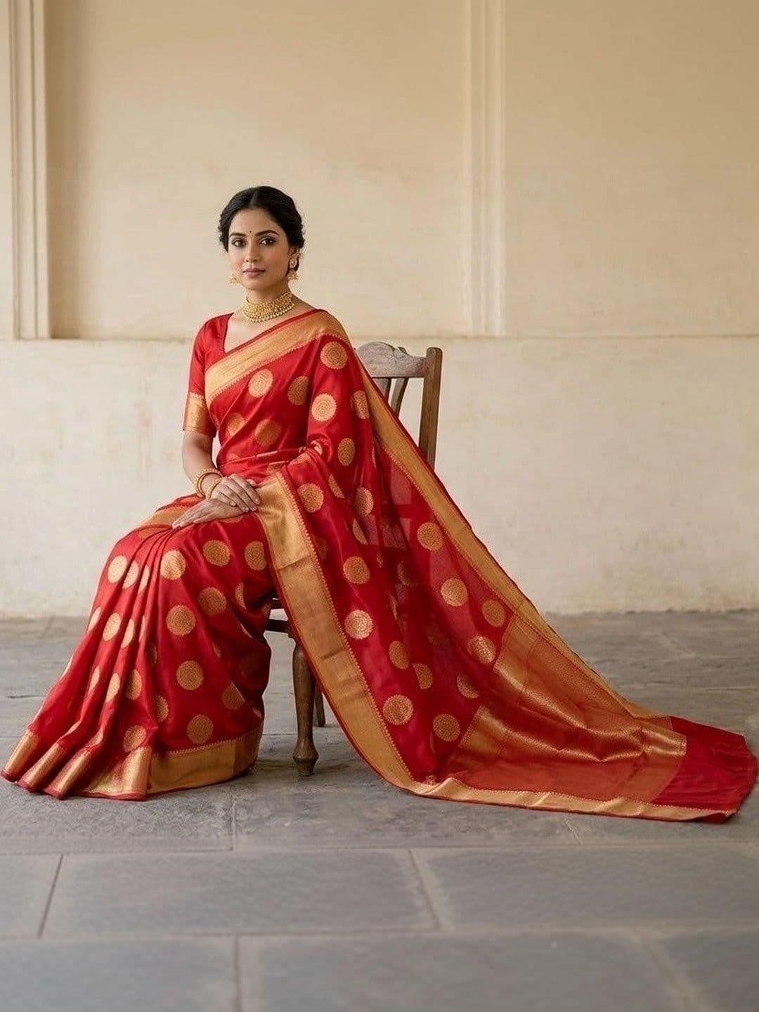 YASHASVI FASHION Woven Design Zari Art Silk Banarasi Saree thumbnail 5