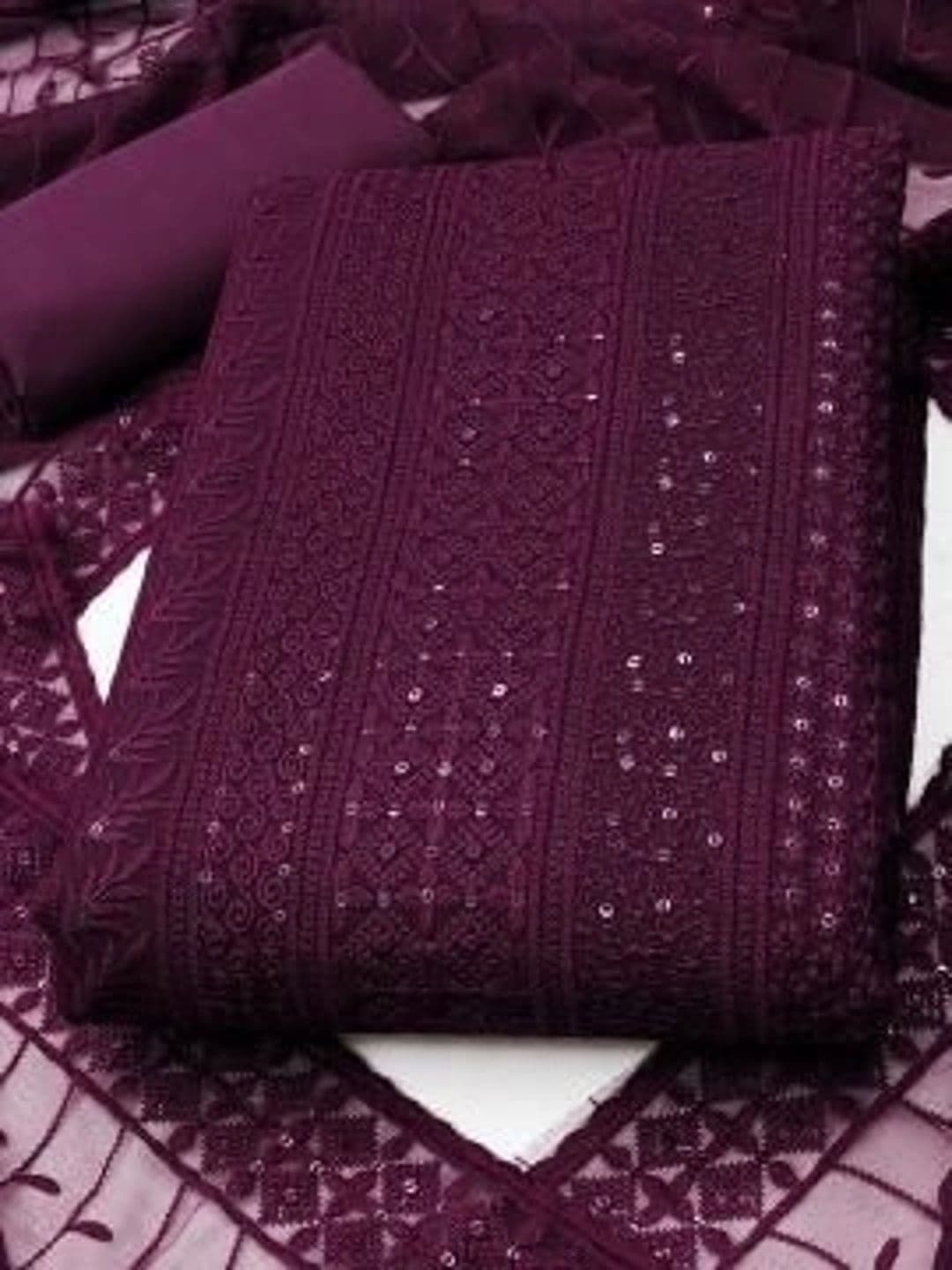 CLEMIRA Embroidered Unstitched Dress Material thumbnail 3