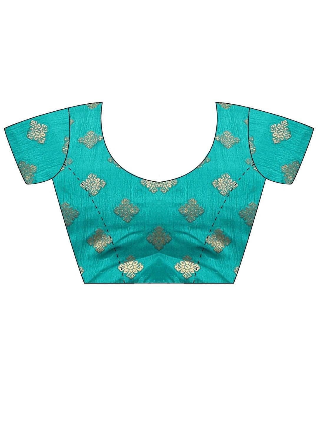 Anouk Embellished Zari Designer Banarasi Saree thumbnail 3