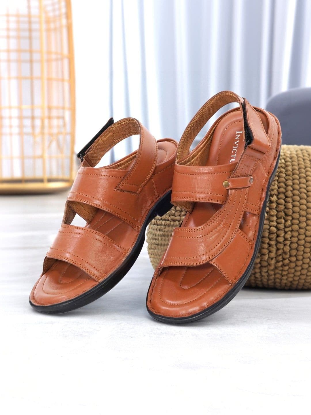 INVICTUS Men Leather Comfort Sandals - view 1