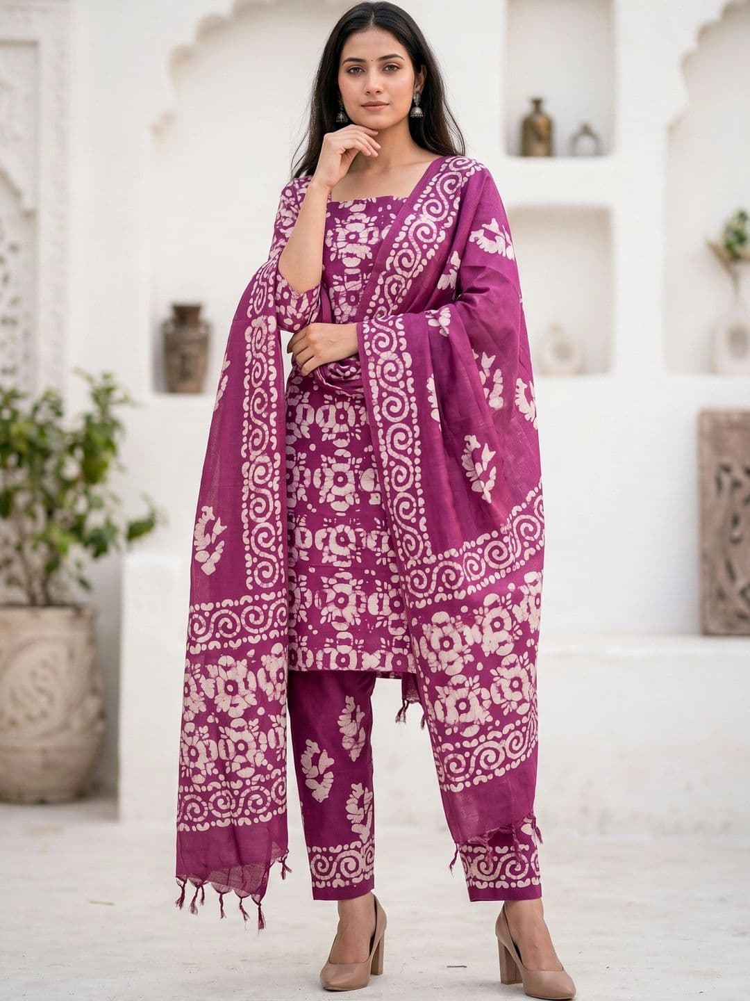 Mollika Printed Unstitched Dress Material - view 1