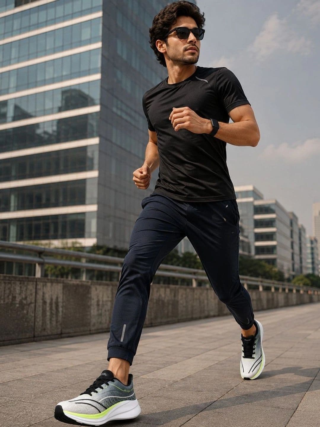 Allen Cooper Men Mesh Running Non-Marking Shoes thumbnail 2