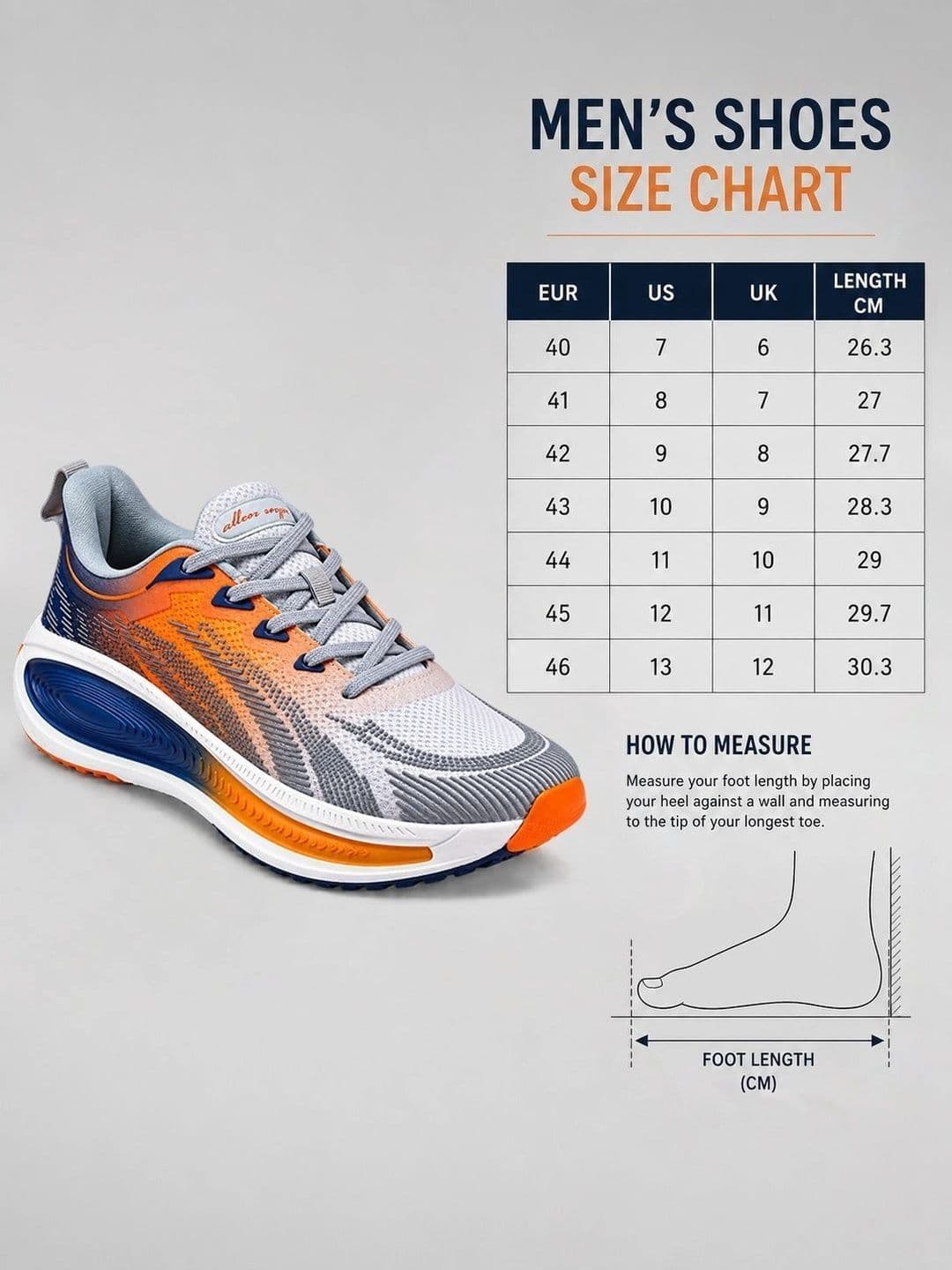 Allen Cooper Men Mesh Running Shoes thumbnail 4