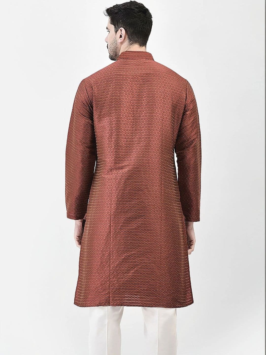 SG LEMAN Men Jacquard Kurta thumbnail 3
