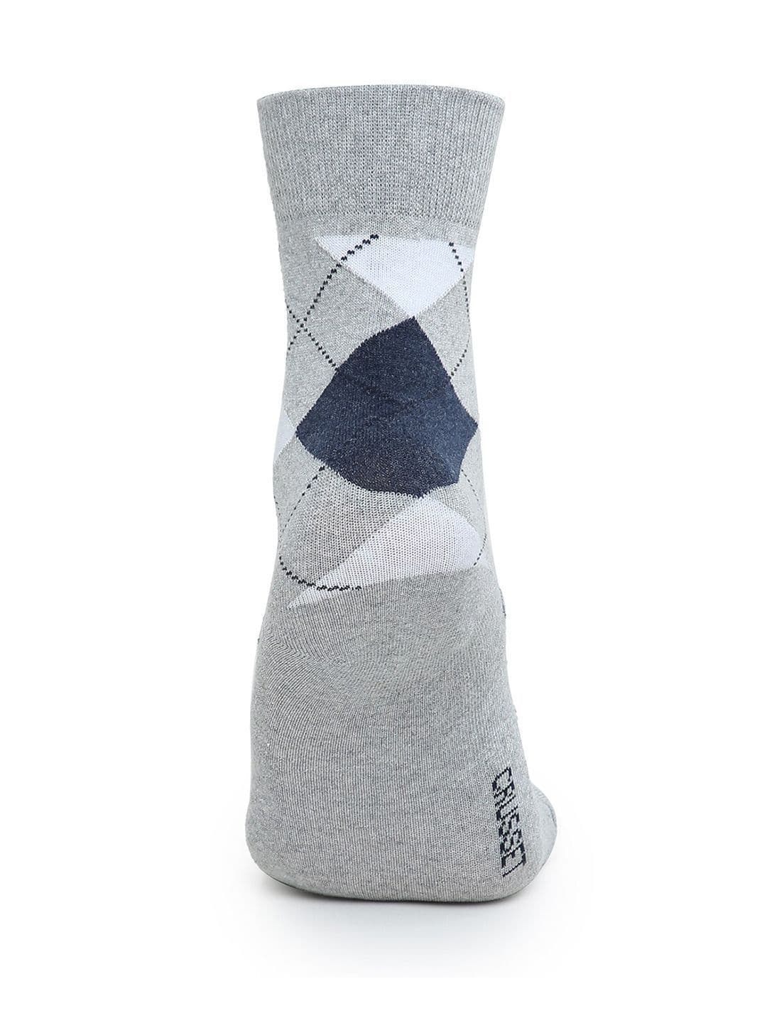 CRUSSET Men Pack Of 9 Men Assorted Patterned Calf-Length Formal Socks thumbnail 6