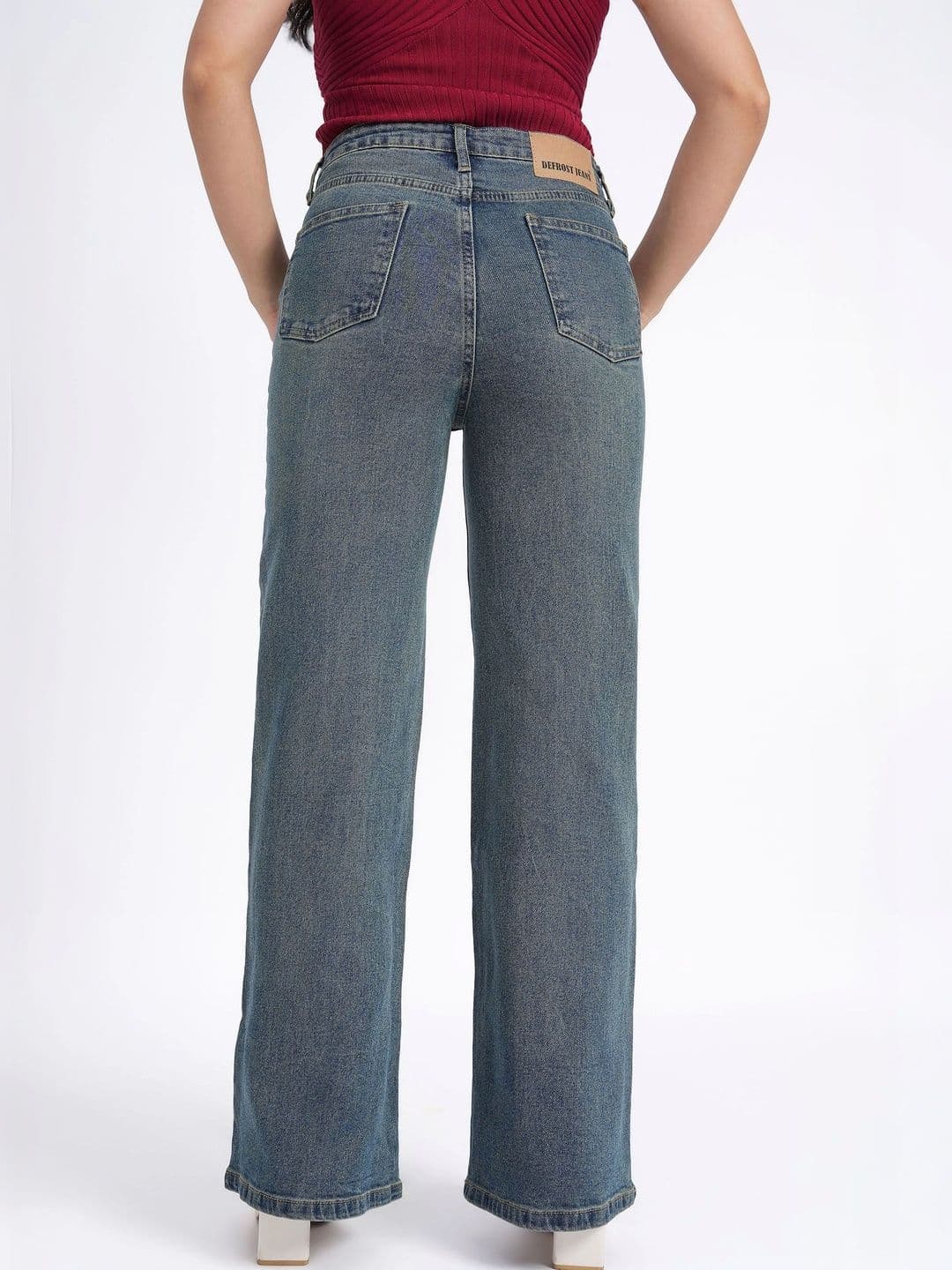 Defrost Jeans Women Wide Leg High-Rise Stretchable Jeans thumbnail 7