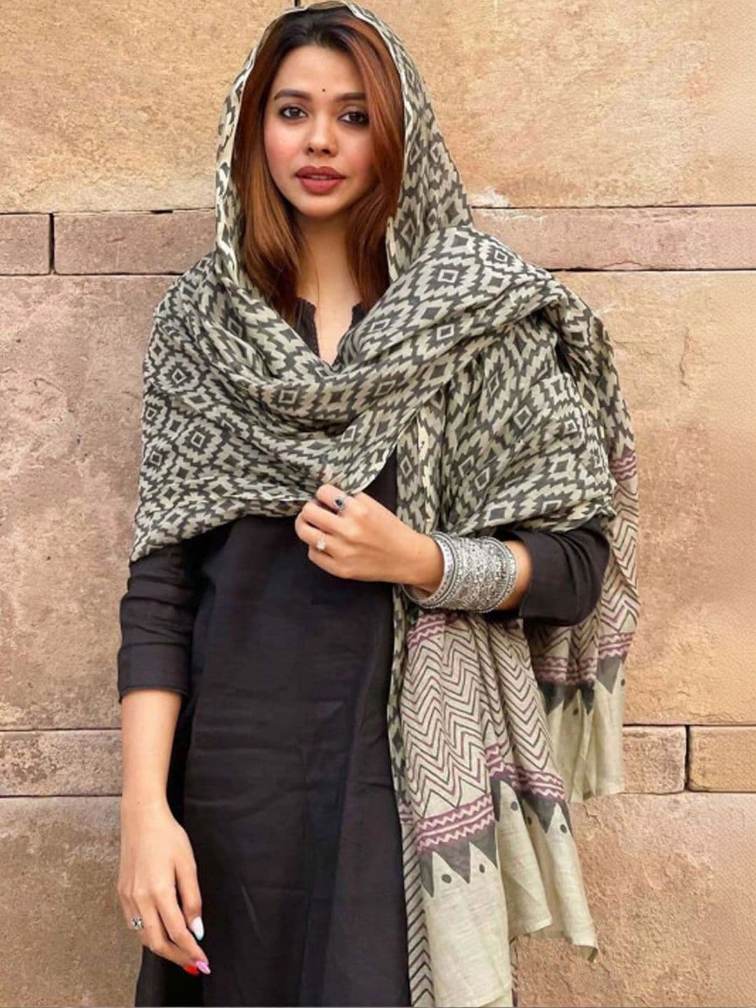 Panzora Women Ethnic Motifs Regular Kurta with Palazzos & With Dupatta - view 1