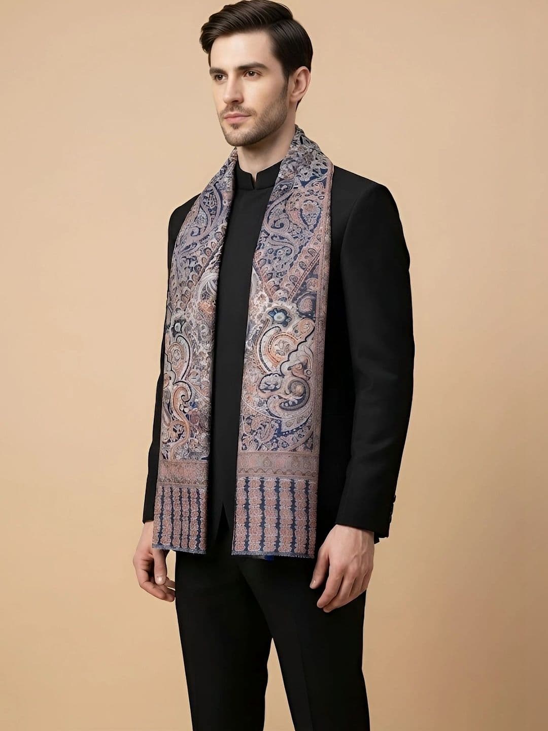 MUFFLY Men Printed Stole thumbnail 2